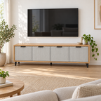 מזנון טלוויזיה פסים אלון 180 ס״מ – הדמיה home