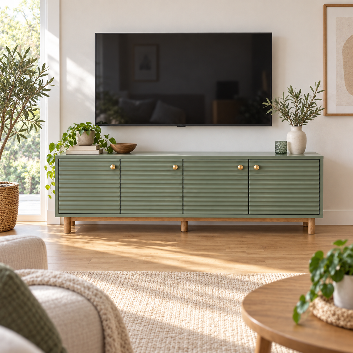מזנון טלוויזיה מרווה 180 ס״מ – הדמיה home