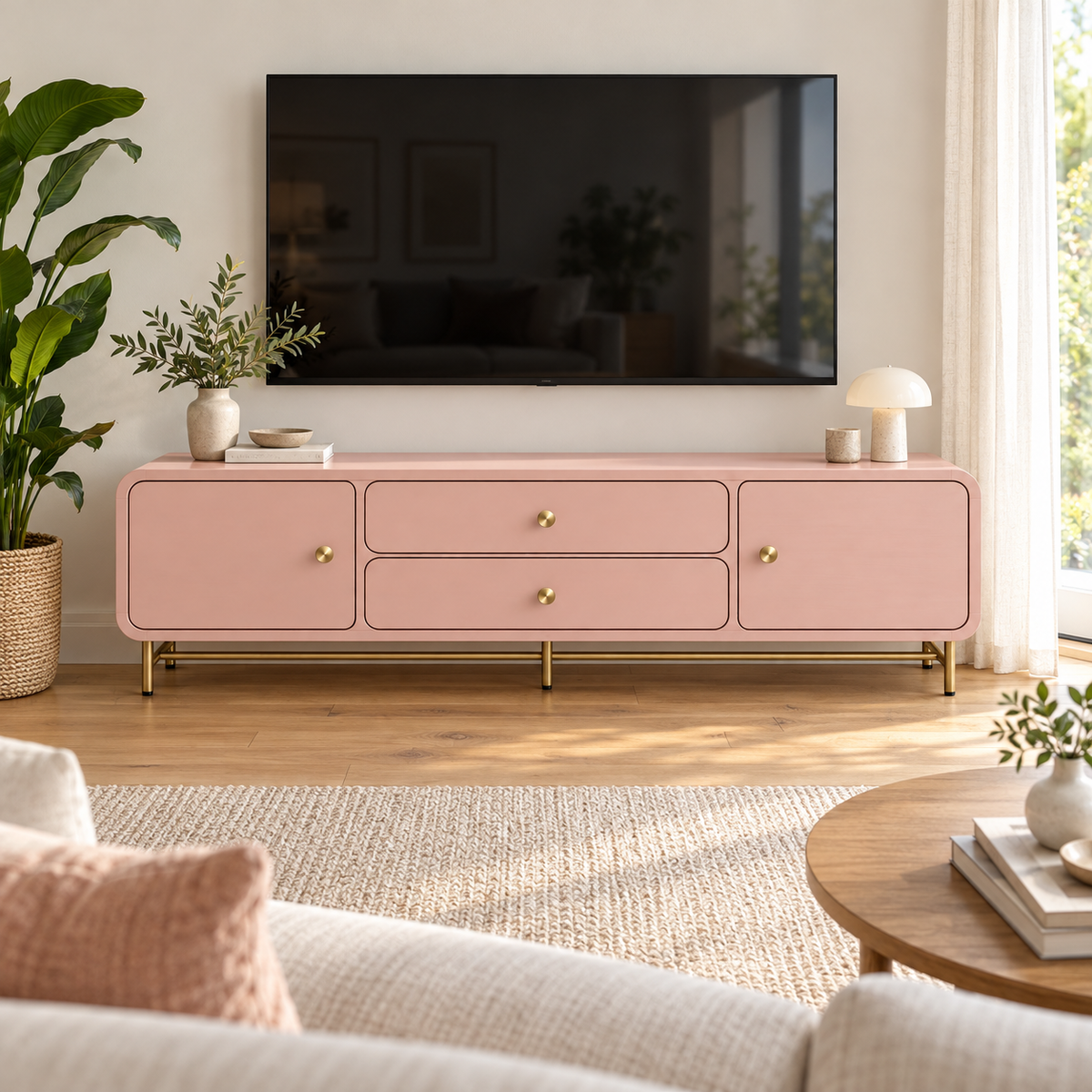 מזנון טלוויזיה עננה 180 ס״מ – הדמיה home
