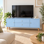 מזנון טלוויזיה רטרו 180 ס״מ – הדמיה home