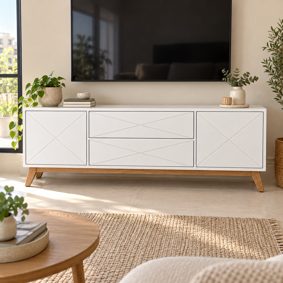 מזנון טלוויזיה CASA 180 ס״מ – הדמיה home