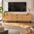 מזנון טלוויזיה פתח טבעי 180 ס״מ – הדמיה home